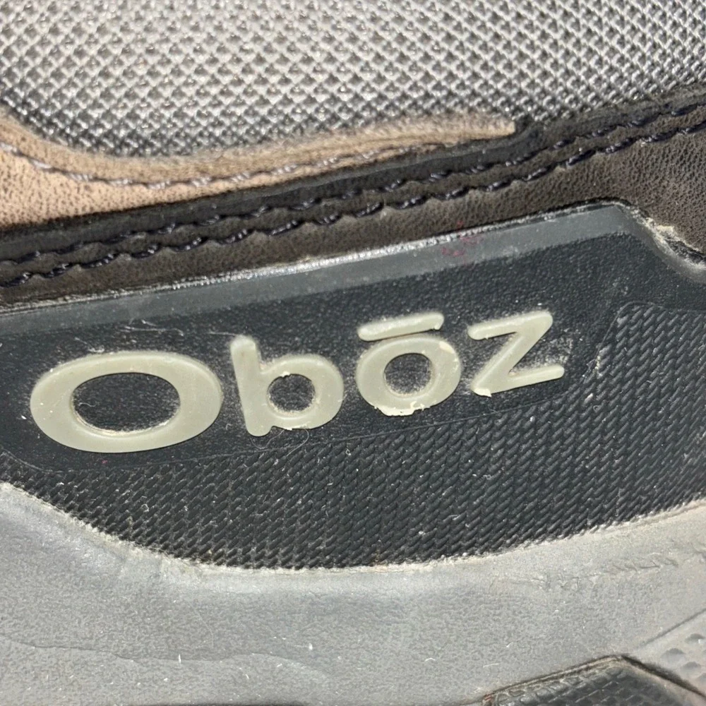 Oboz Bridger Low B-DRY Waterproof Hiking Shoes Mens 11 Brown Black Cordura